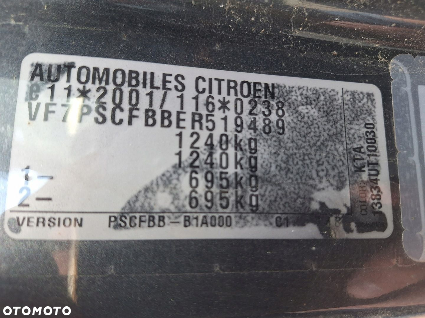 CITROEN C1 II 2 14- PRZÓD ZDERZAK BŁOTNIK MASKA LAMPA LED KTA 1.0 VTI - 10