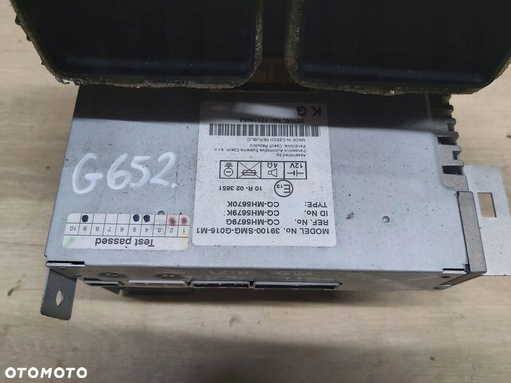 Honda Civic VIII 8 UFO radio CD radioodtwarzacz 39100-SMG-G016 - 5