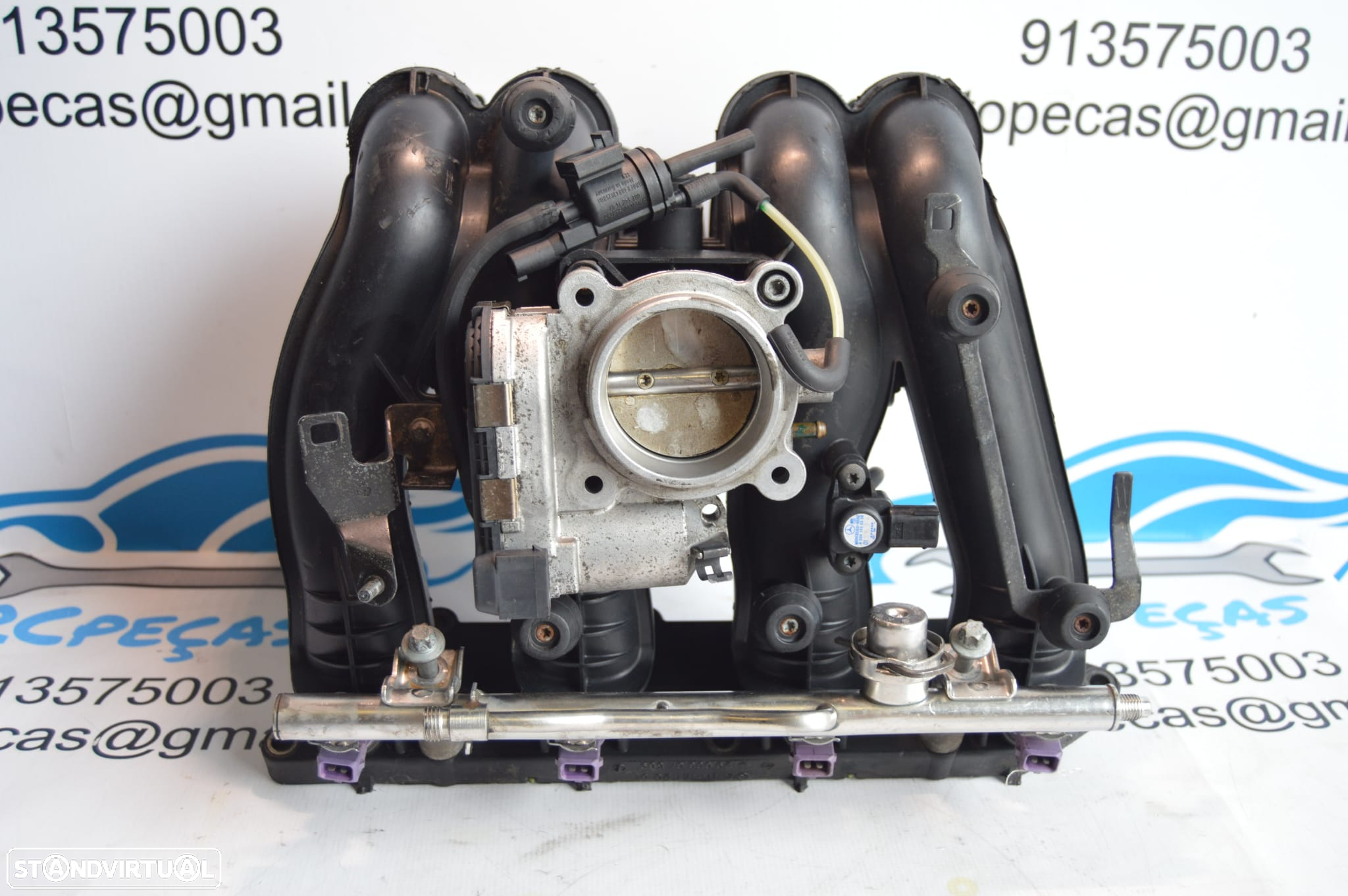 COLETOR ADMISSÃO ORIGINAL A1111412001 2900304569 MERCEDES BENZ CLASS C W203 C200 KOMPRESSOR 163CV M111955 CLK C208 - 6