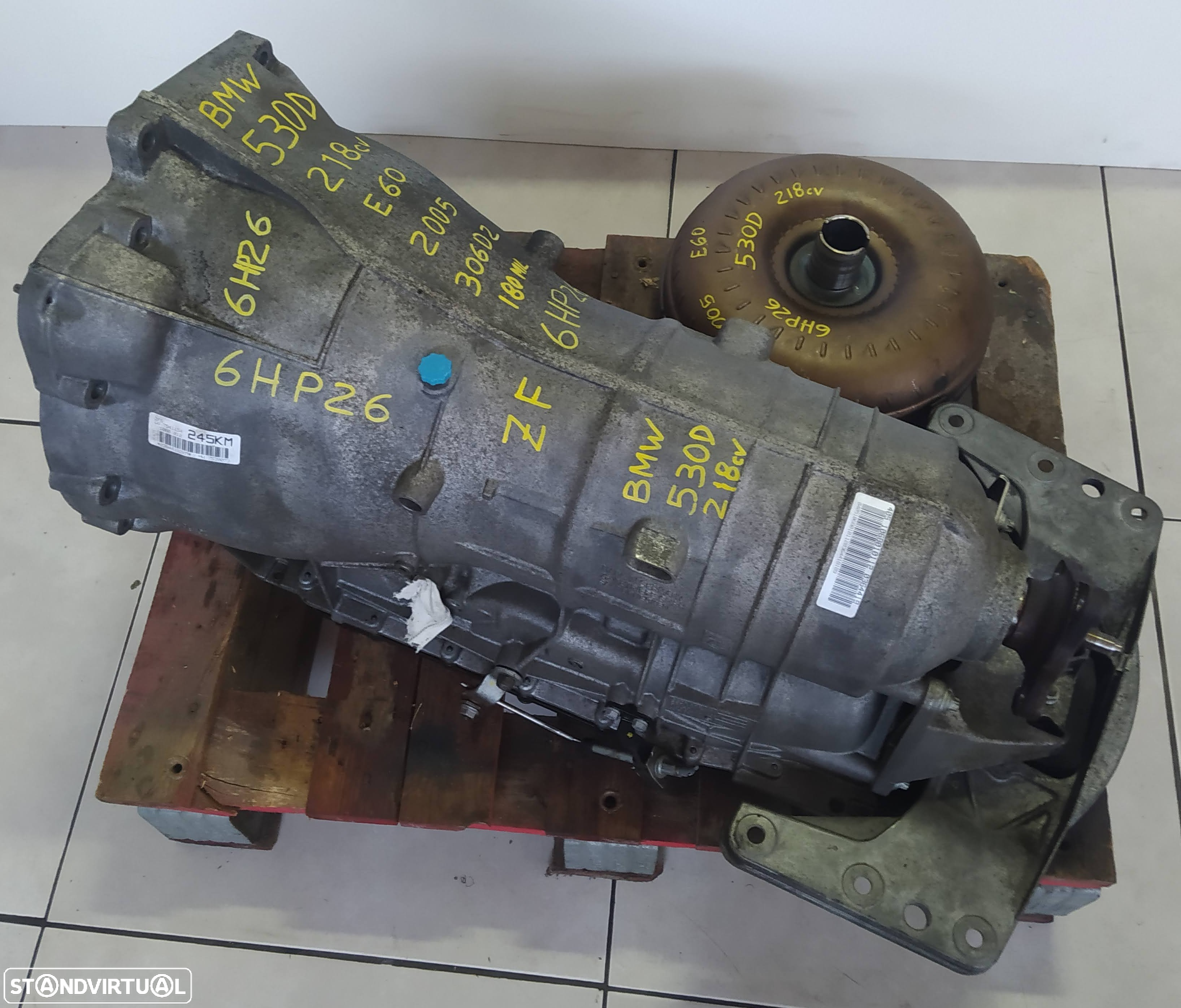 BMW 530D caixa automatica 6HP26 E60 / E61 M57 306D2 218cv ZF 6HP26 - 2