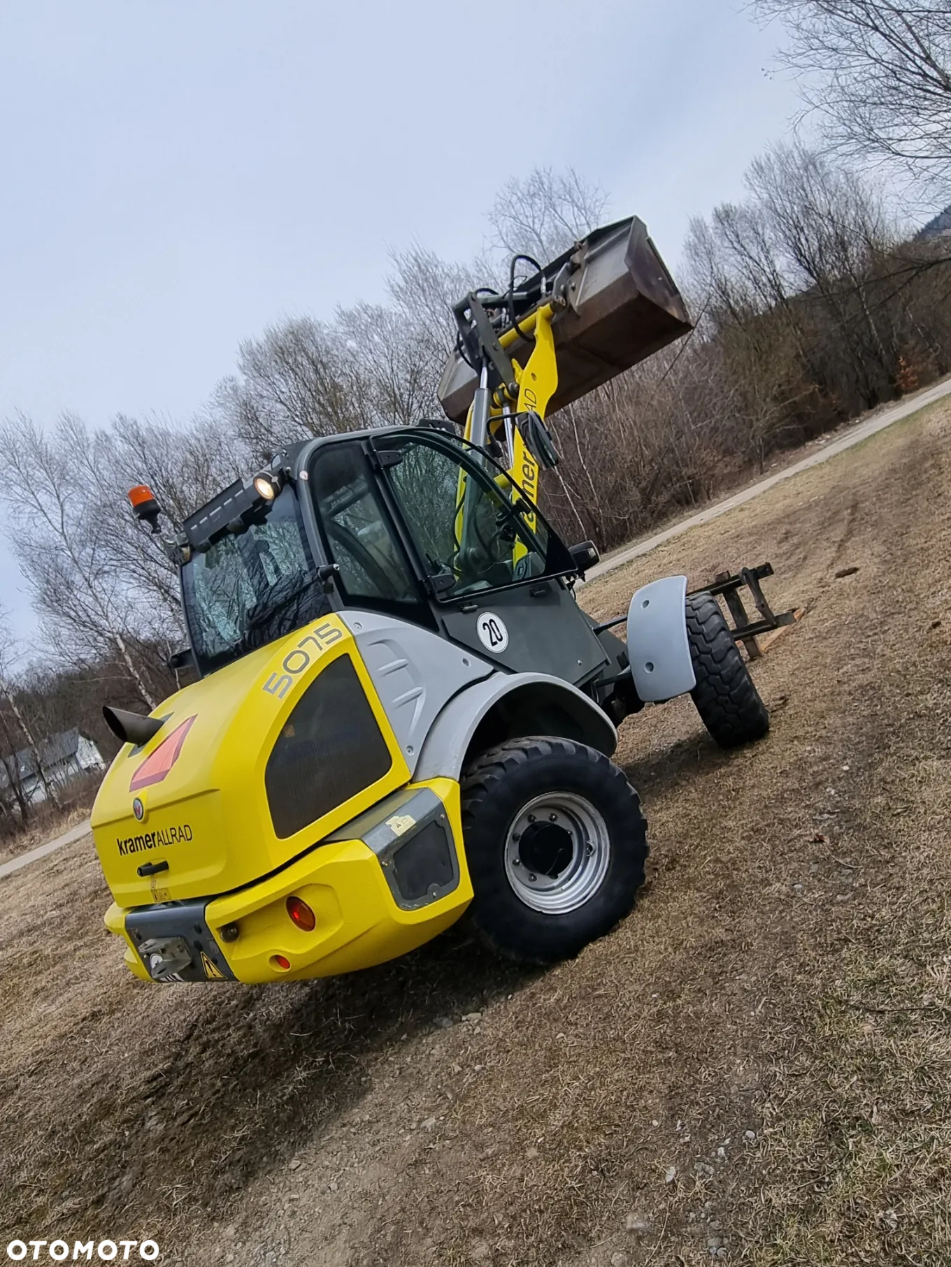 Kramer 5075 Ładowarka kołowa 353 jak Nowa import Norwegia 2018r 2200mtg Oryginał Widły i łyżka silnik Yanmar - 3
