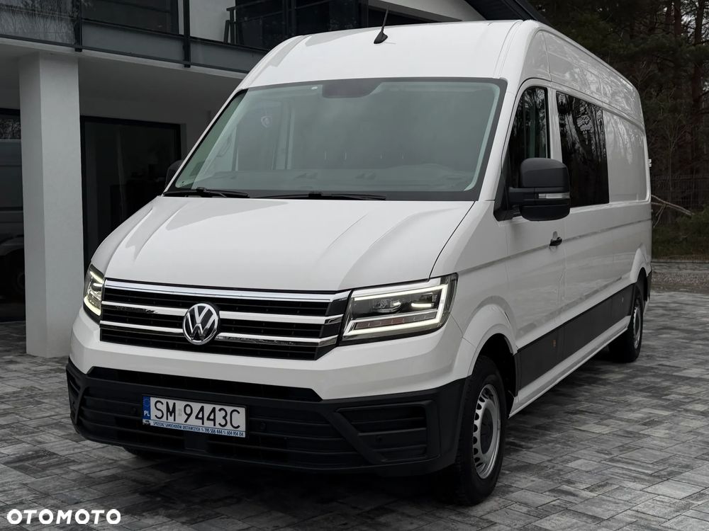Volkswagen Crafter Brygadowy 7 osób / L4H2 / Oryginalna zabudowa VW / 2.0 TDI 140km / EURO6 / Najbogatsza wersja / FULL LED / Automatyczna skrzynia biegów / FV 23% - 13