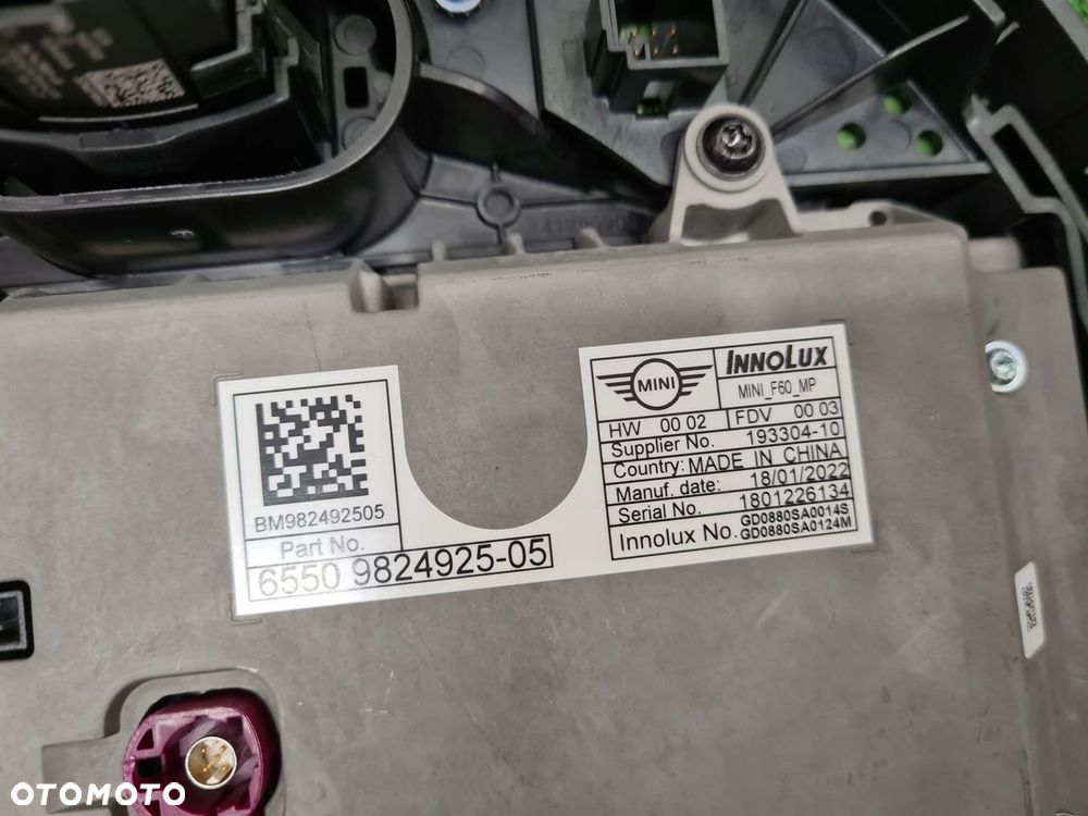 MINI F60 LCI EKRAN MONITOR WYŚWIETLACZ 5A0A3E9 - 7