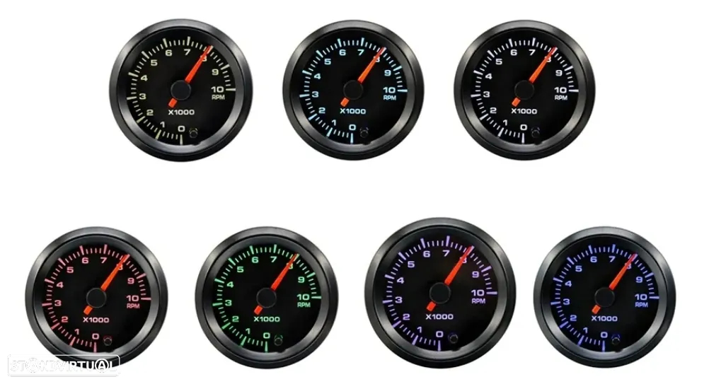 Manómetro Ponteiro 52mm - Conta RPM - 3