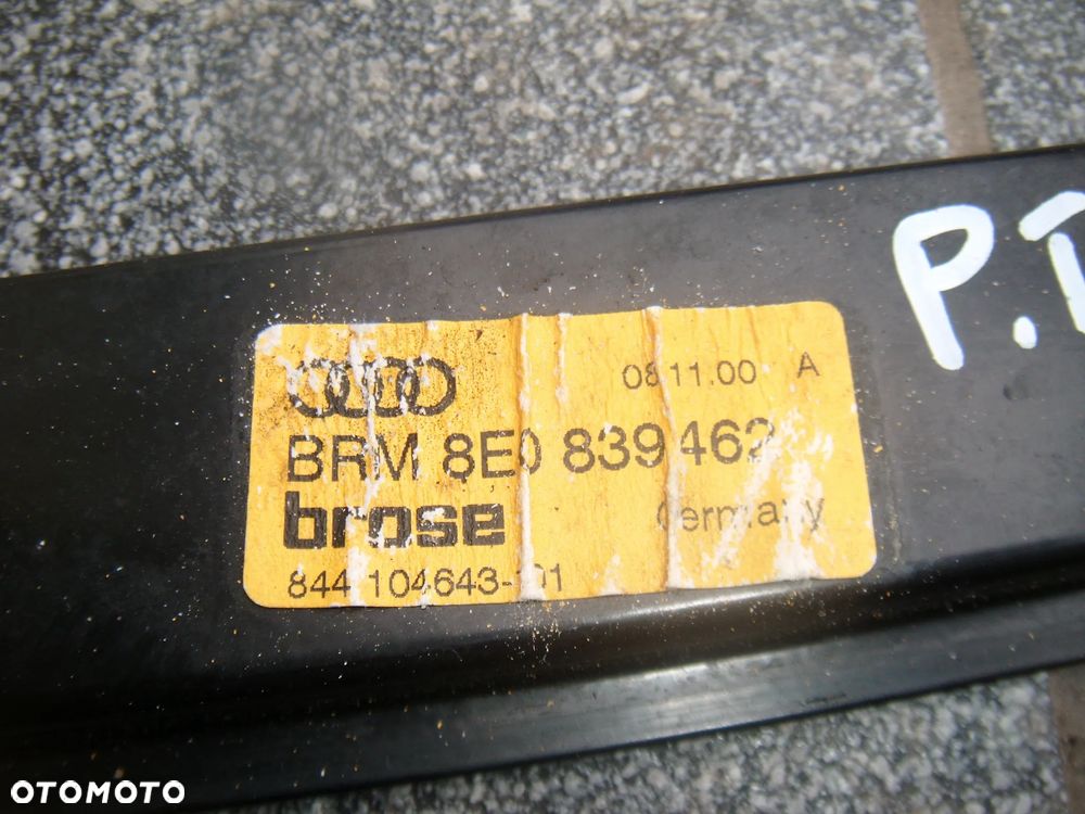 audi a4 b6 elektryczny mechanizm prawy tył 8e0839462 - 2