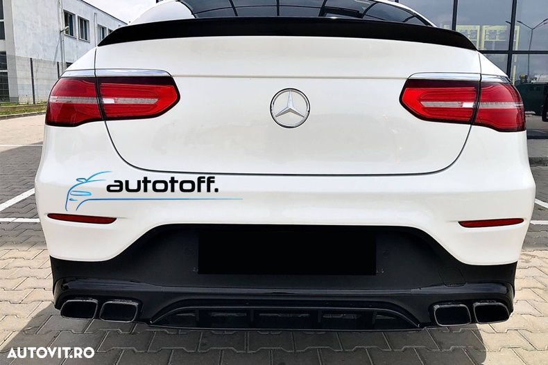 Difuzor bara spate GLC Coupe C253 compatibil cu Mercedes (15-22) GLC63 AMG Black Design - 4