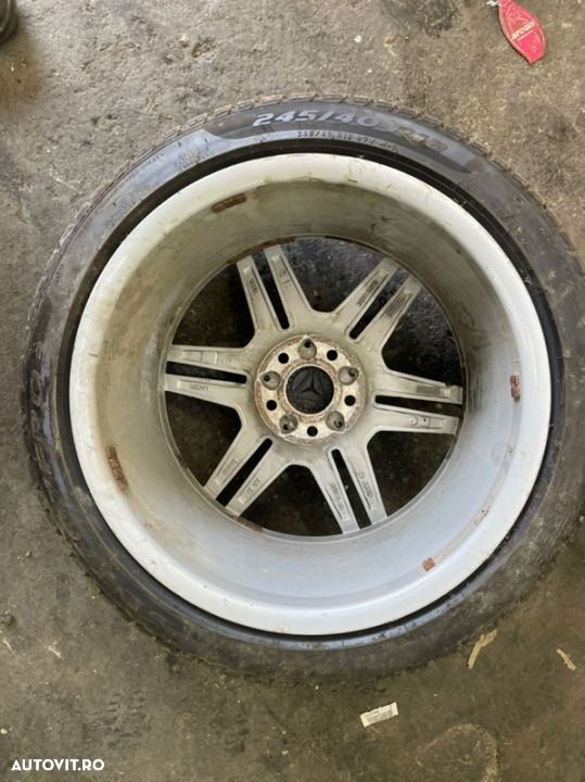 Janta aliaj MERCEDES E-class w212 an 2011 cu cauciuc iarna 245/40r18 cod original a2124012402 - 3