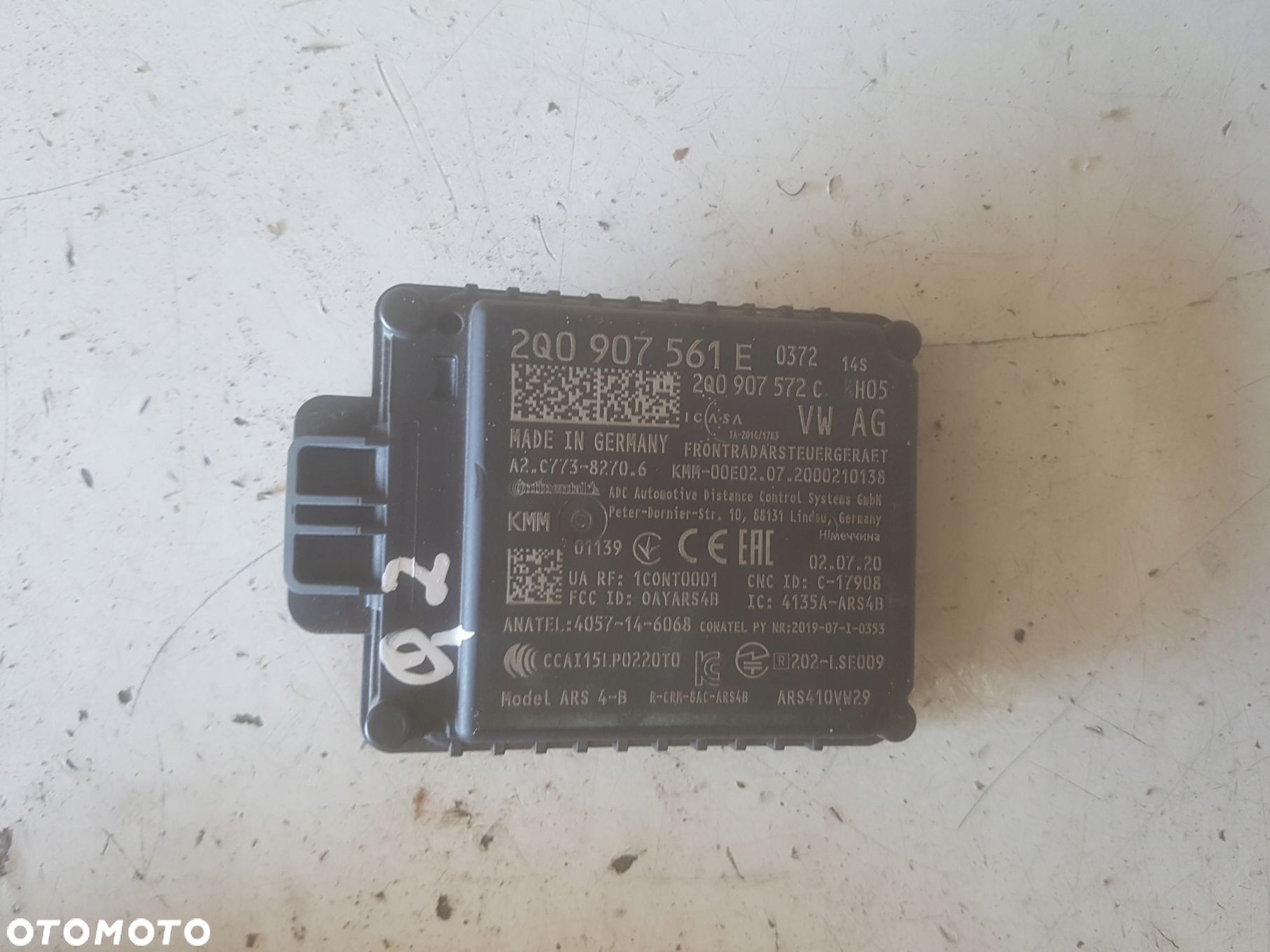 AUDI Q2 16r- RADAR DISTRONIC ADC 2Q0907561E - 1