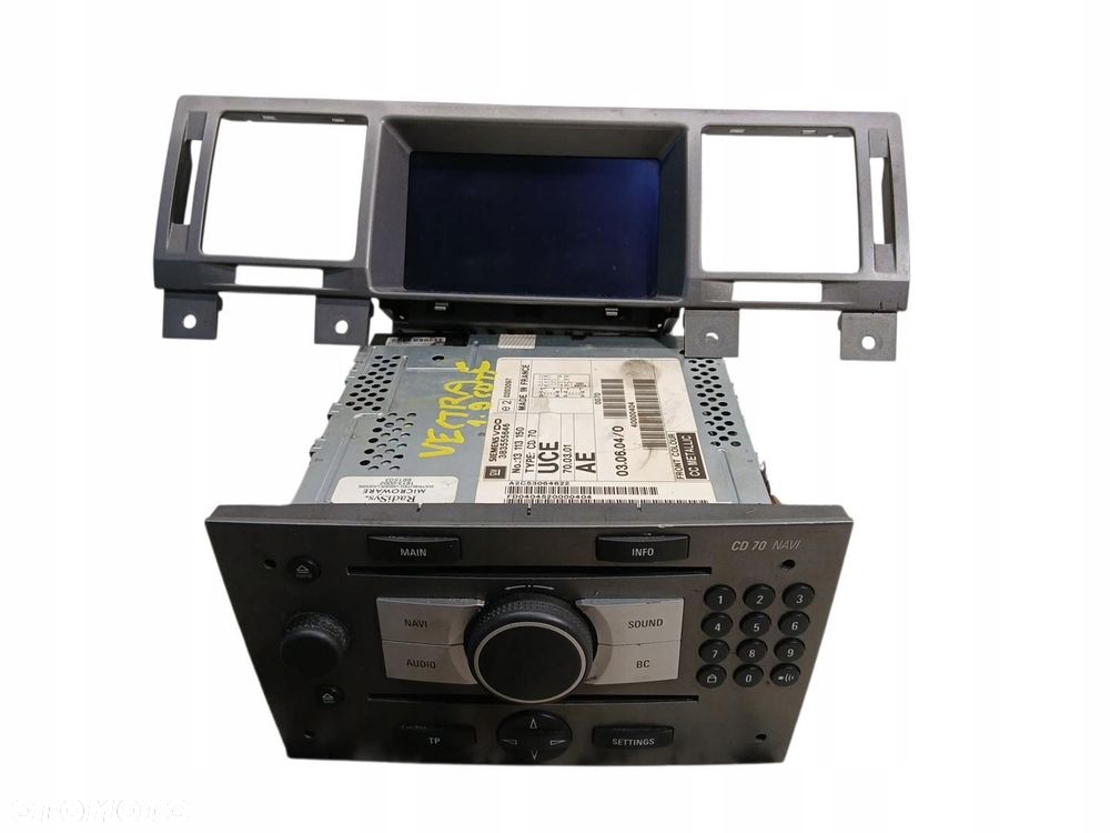 radio cd nawigacja wyświetlacz opel vectra c 13113150 - 1