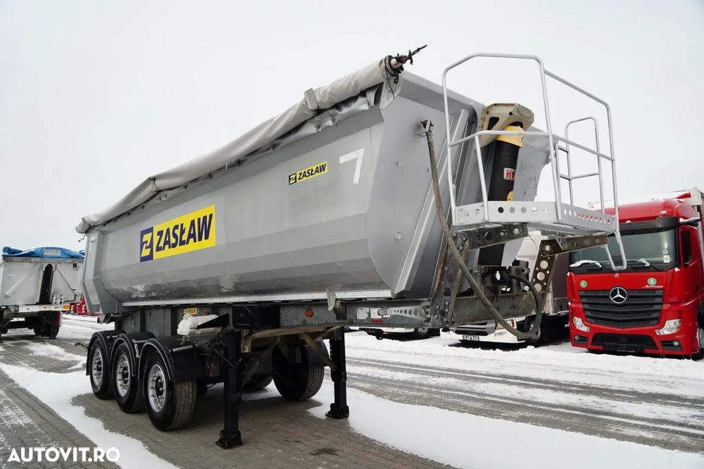 Zaslaw WYWROTKA  25 m3 / STALOWA / RYNNA / OŚ PODNOSZONA - 2