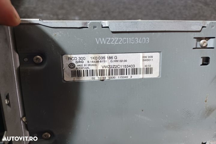 Radio cd 1K0035186G Volkswagen VW Golf 5 [2003 - 2009] Hatchback 3-us - 3