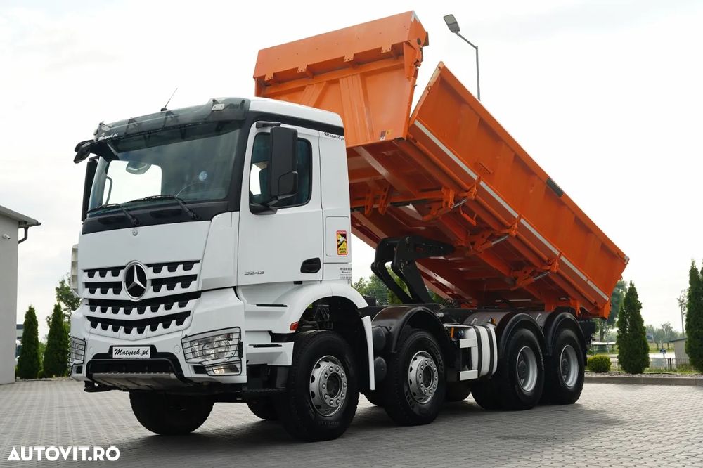 Mercedes-Benz AROCS 3243 / 8x4 / BASCUNĂ CU 2 LATE / MEILLER / BASCUNĂ HIDRAULICĂ / BORDMATIC / AUTOMATĂ / EURO 6 - 2