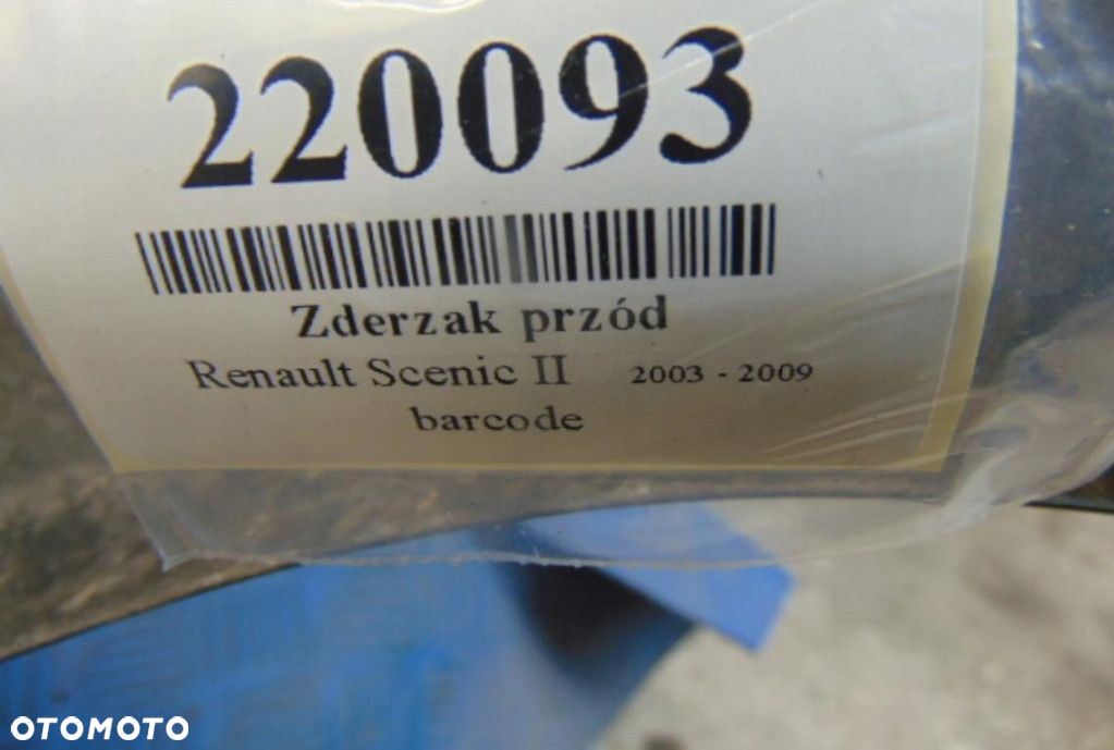 RENAULT SCENIC ZDERZAK PRZÓD KOD LAKIERU TEF43 - 7