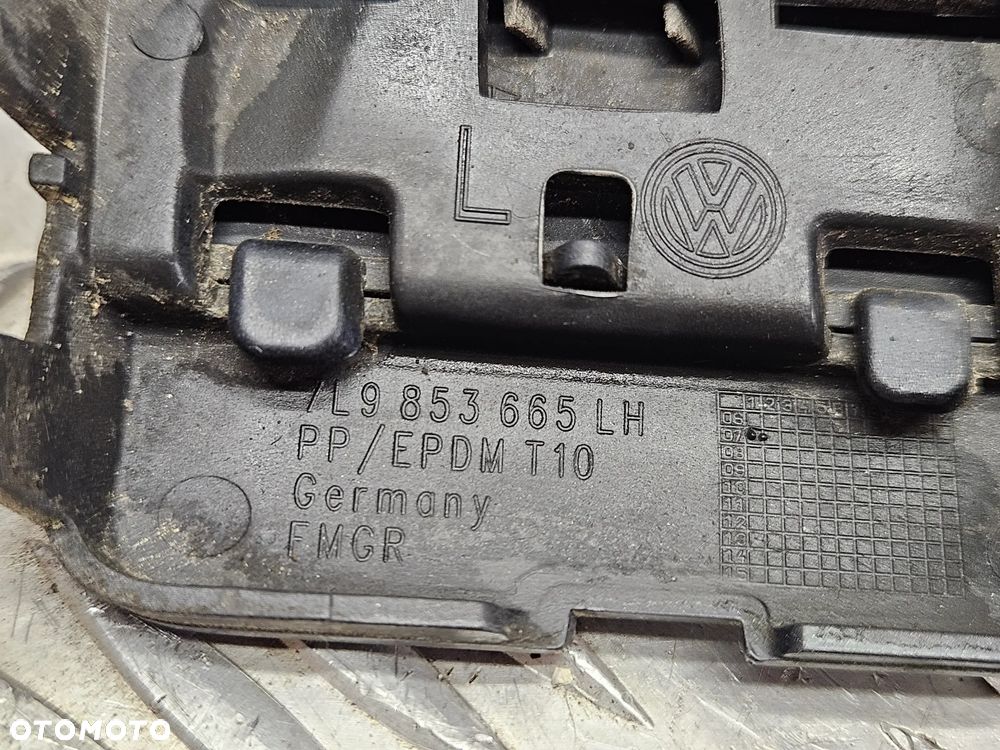 VW TOUAREG 7L 03-09R ZASLEPKA UCHA HAKA ZDERZAKA CZARNA LC9Z LEWA 7L9853665 LH - 3