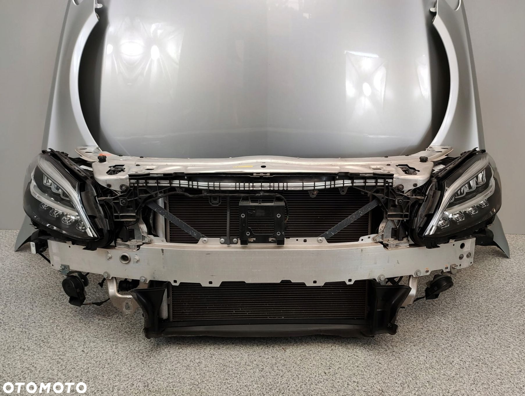 MERCEDES W205 LIFT C43 AMG PRZÓD ZDERZAK BŁOTNIKI CHŁODNICE LAMPY MASKA - 8