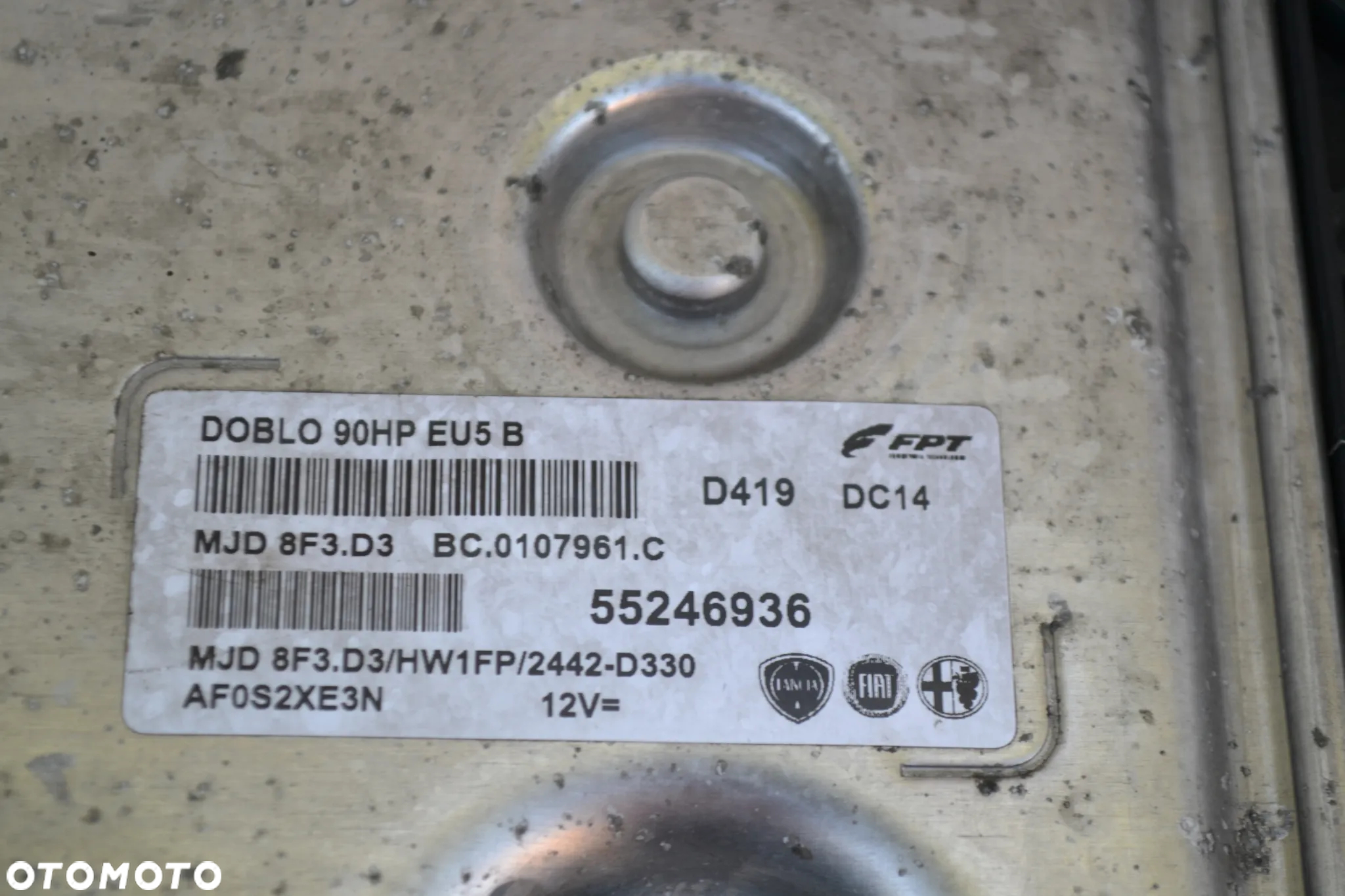FIAT DOBLO II OPEL COMBO D 1,3 M-JET CDTI KOMPUTER STEROWNIK SILNIKA 55246936 MJD8F3 - 2