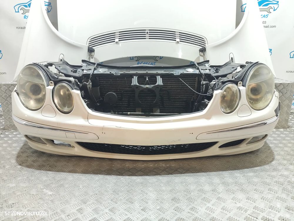 FRENTE COMPLETA MERCEDES BENZ CLASSE E W211 CAPOT PARACHOQUES GUARDA-LAMAS OTICAS XENON RADIADOR VENTILADOR FRENTE FIBRA REFORÇO - 6
