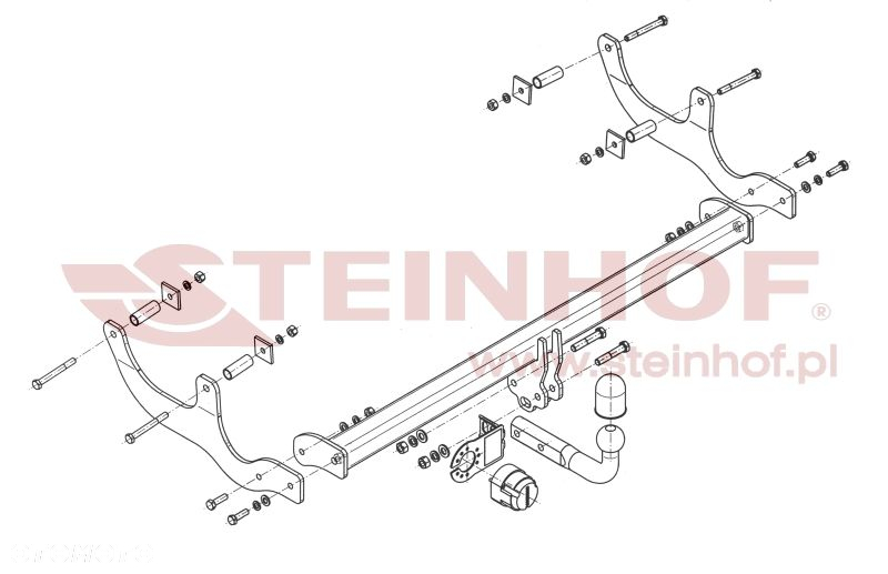 Hak Holowniczy + WIĄZKA 7PIN do Dacia Sandero I Stepway 2008-2012 - 2