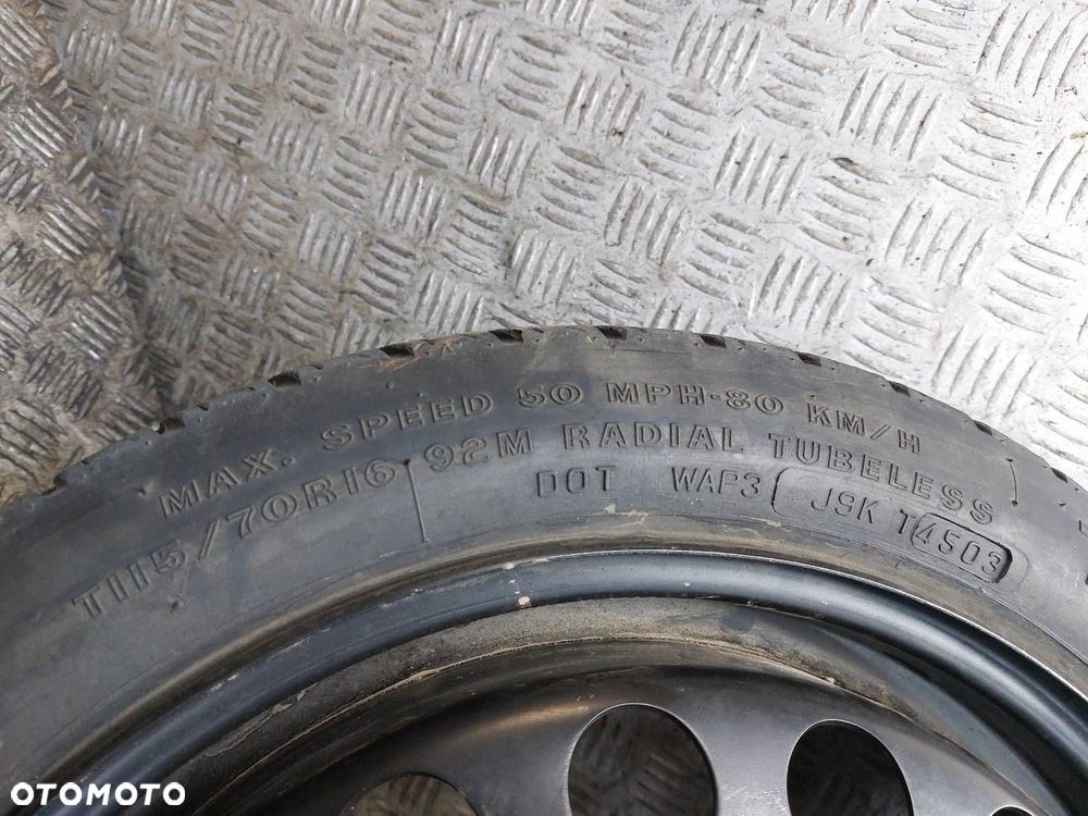 KOŁO DOJAZDOWE DOJAZDÓWKA 5x110 4Jx16 ET41 FI65,1 115/70R16 OPEL ASTRA H - 3