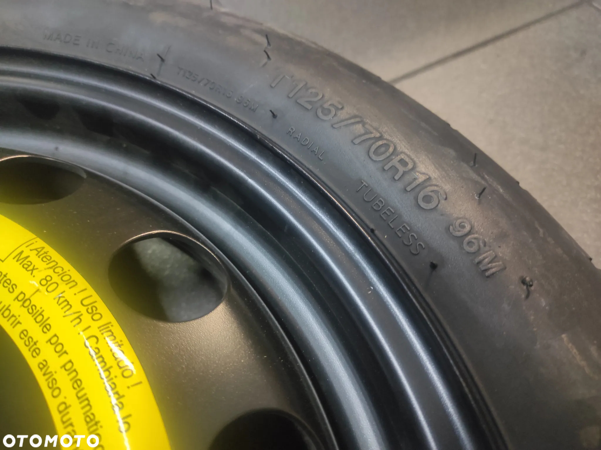 KOŁO ZAPASOWE DOJAZDOWE DOJAZDÓWKA R16 125/70 1K0601027F VW AUDI SEAT SKODA WYSYŁKA !!! - 2