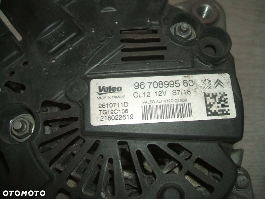 CITROEN C3 AIRCROSS PEUGEOT OPEL 1.2 ALTERNATOR VALEO 9670899580 - 6