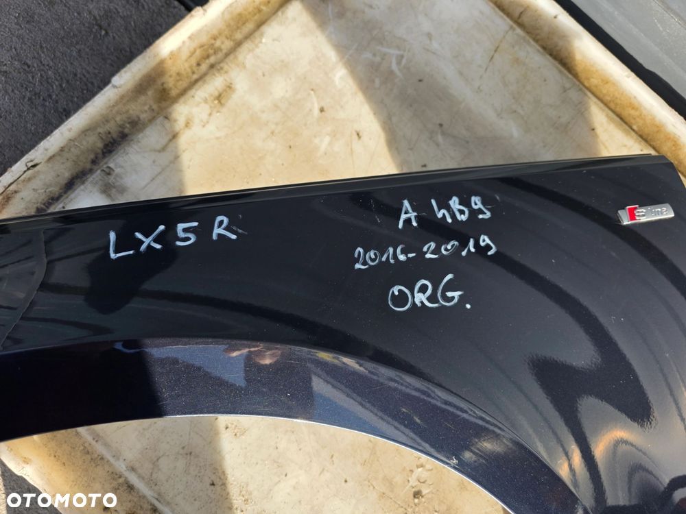 BŁOTNIK LEWY PRZÓD AUDI A4 B9 2016-2019 LX5R ORYGINAŁ ! - 15