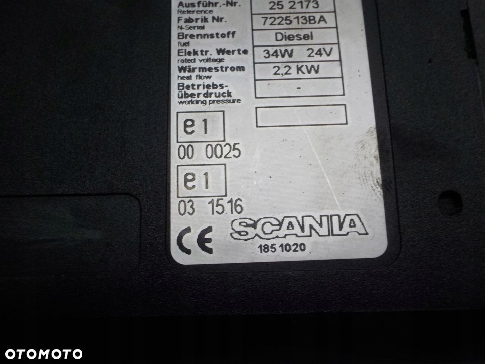 SCANIA WEBASTO D2 - 4
