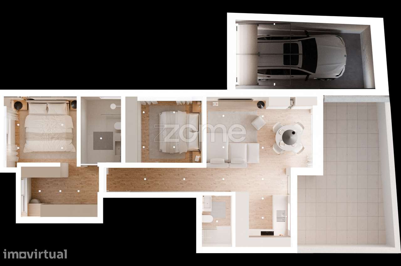 Apartamento T2 com Suite, Quintal e Garagem | Rio Tinto - Grande imagem: 3/16