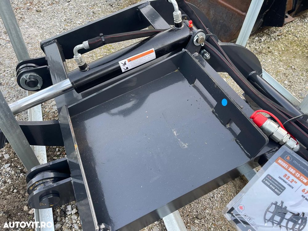 Atașamentul tip cupă crocodil pentru mini încărcătoare, Bobcat / Caterpillar ... - 5