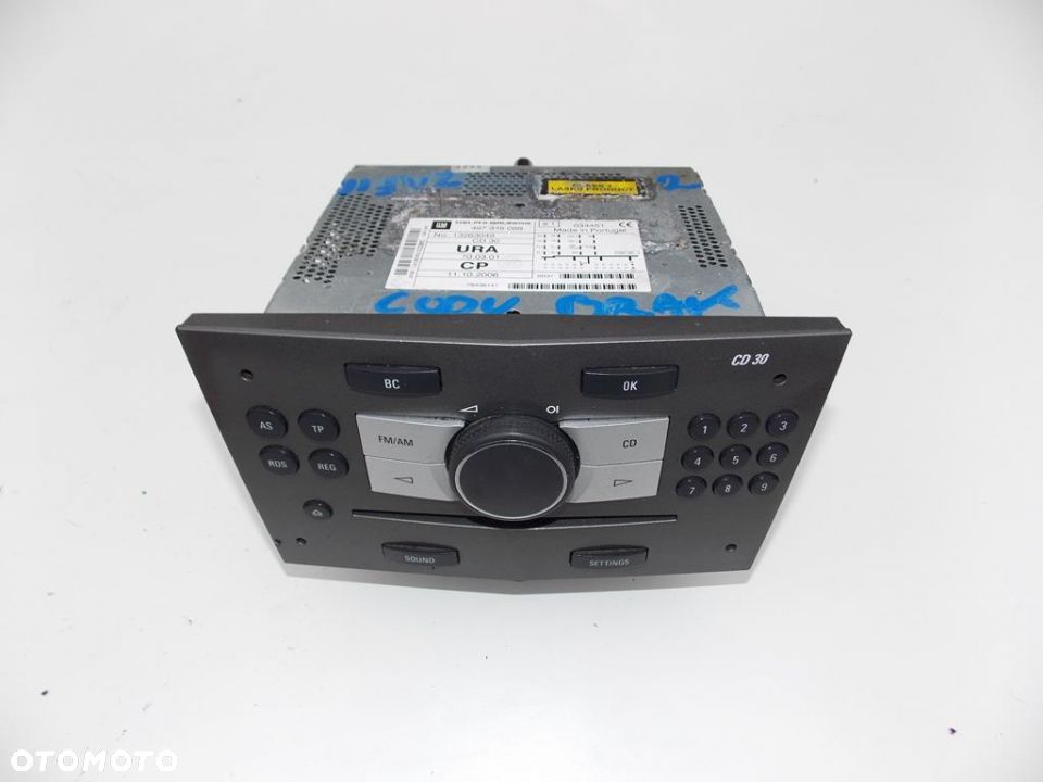 RADIO CD 30 CD30 ZAFIRA B ASTRA III 13263049 - 1