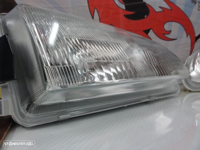 Faróis frontais manuais com luz branca 5000k Honda civic 92-95 2, 3 portas EG3, EG4, EG5, EG6, EJ1, EJ2, 4 portas EG8, EG9, EH8, EH9 - 4