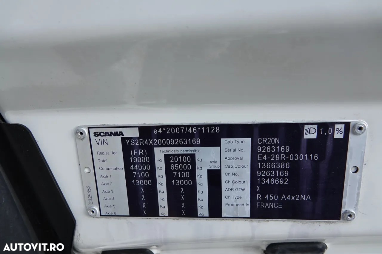 Scania R 450 / RETARDER / HIDRAULICĂ / LOW CAB / JANTE ALIE / ANVELOPE 100% / DUPĂ CONTRACTUL DE SERVICE - 35
