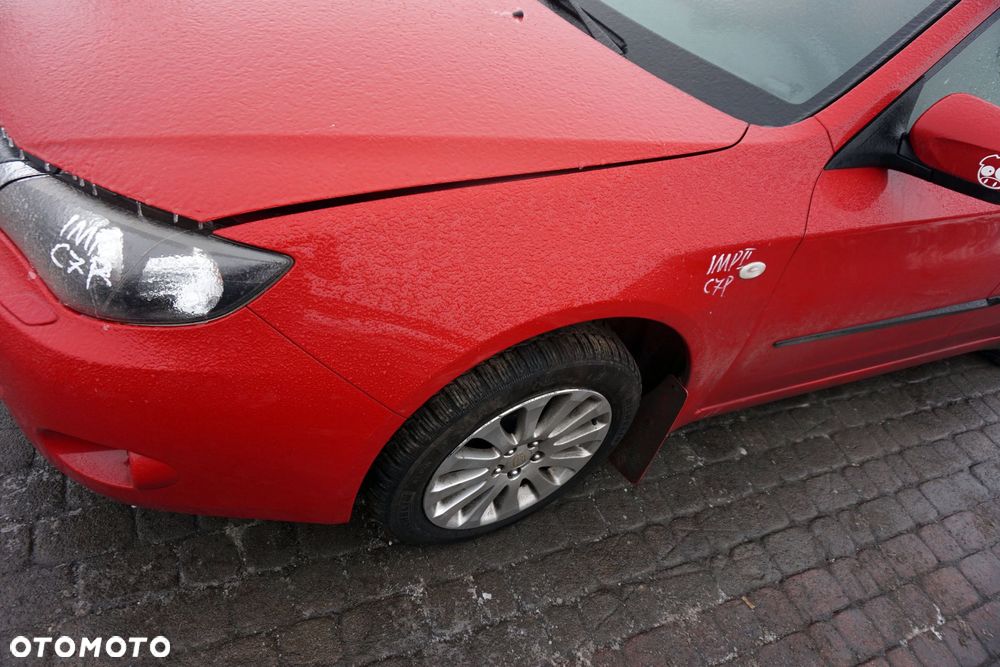 MASKA ZDERZAK BŁOTNIKI LAMPY IMPREZA III GH C7P XENON SPRYSKI SUBARU 2007-2011 CZERWONY PRZÓD KOMPLETNY - 19