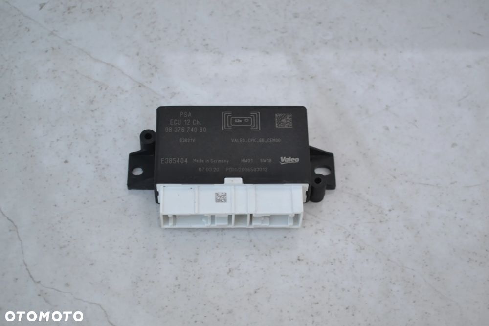 OPEL CITROEN PEUGEOT MODUŁ STEROWNIK CZUJNIKÓW PARKOWANIA PDC 9837674080 - 1