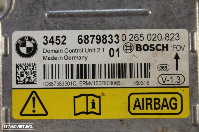 Centralina De Airbags Bmw 1 (F20)  6879833 / 0265020823 / 6 879 833 - 2