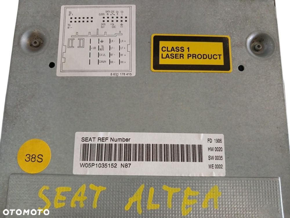 RADIO CD SEAT ALTEA W05P1035152 - 3