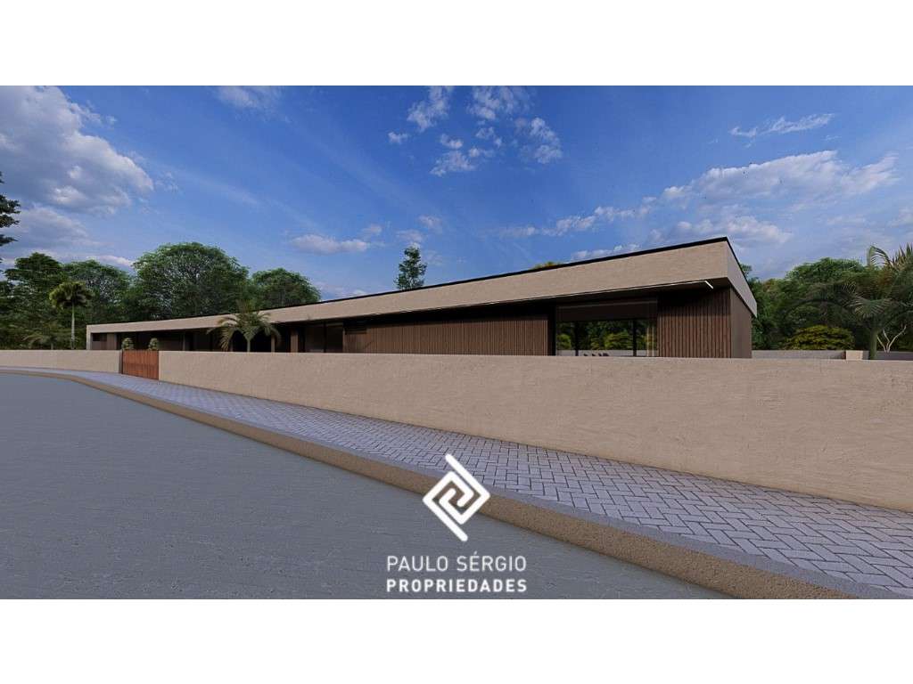 Moradia isolada térrea T4 de luxo com piscina no Centro de Santa Ma... - Grande imagem: 2/13