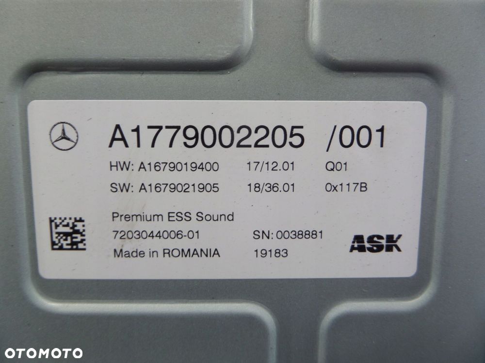 wzmacniacz burmester a klasa w177 177 a1779002205 - 5