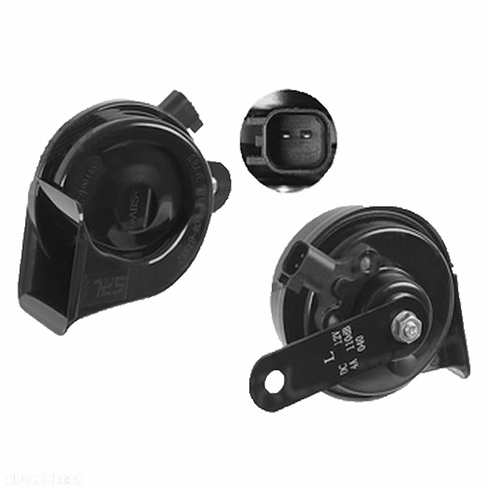 Claxon goarna SRLine Polonia pentru FIAT, FORD, NISSAN, OPEL, CHEVROLET; 12V/420Hz, 1 buc. - 1