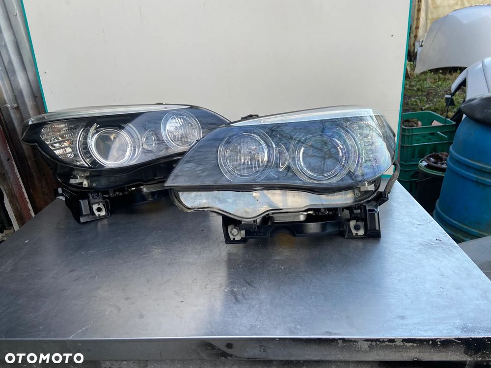 BMW 5 E60 E61 03-07 LAMPA XENON DYNAMIC LEWY PRZÓD KOMPLETNA, ORYG, EUROPA - 1