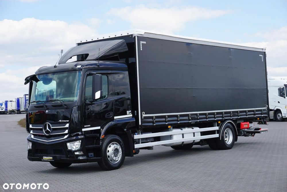 Mercedes-Benz ACTROS / 1835 / ACC / E 6 / FIRANKA + WINDA / 21 PALET / DŁ. 8,4 M - 2