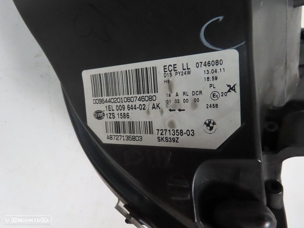 Farol Xenon Direito Seminovo/ Original BMW X6 (E71, E72) 63117287010 / 7271358 - 5