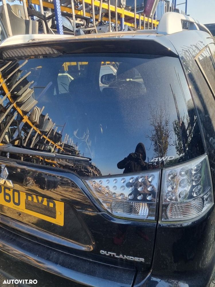 Haion Cu Luneta Mitsubishi Outlander Facelift 2009 - 2012 SUV 4 Usi Amethyst Black Pearl ... - 3