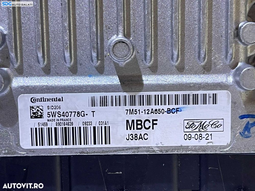 ECU Calculator Motor Ford Focus 2 1.8 TDCI 2004 - 2010 Cod 7M51-12A650-BCF 7M51-12A650-BCG 5WS40778G [L2655] - 3