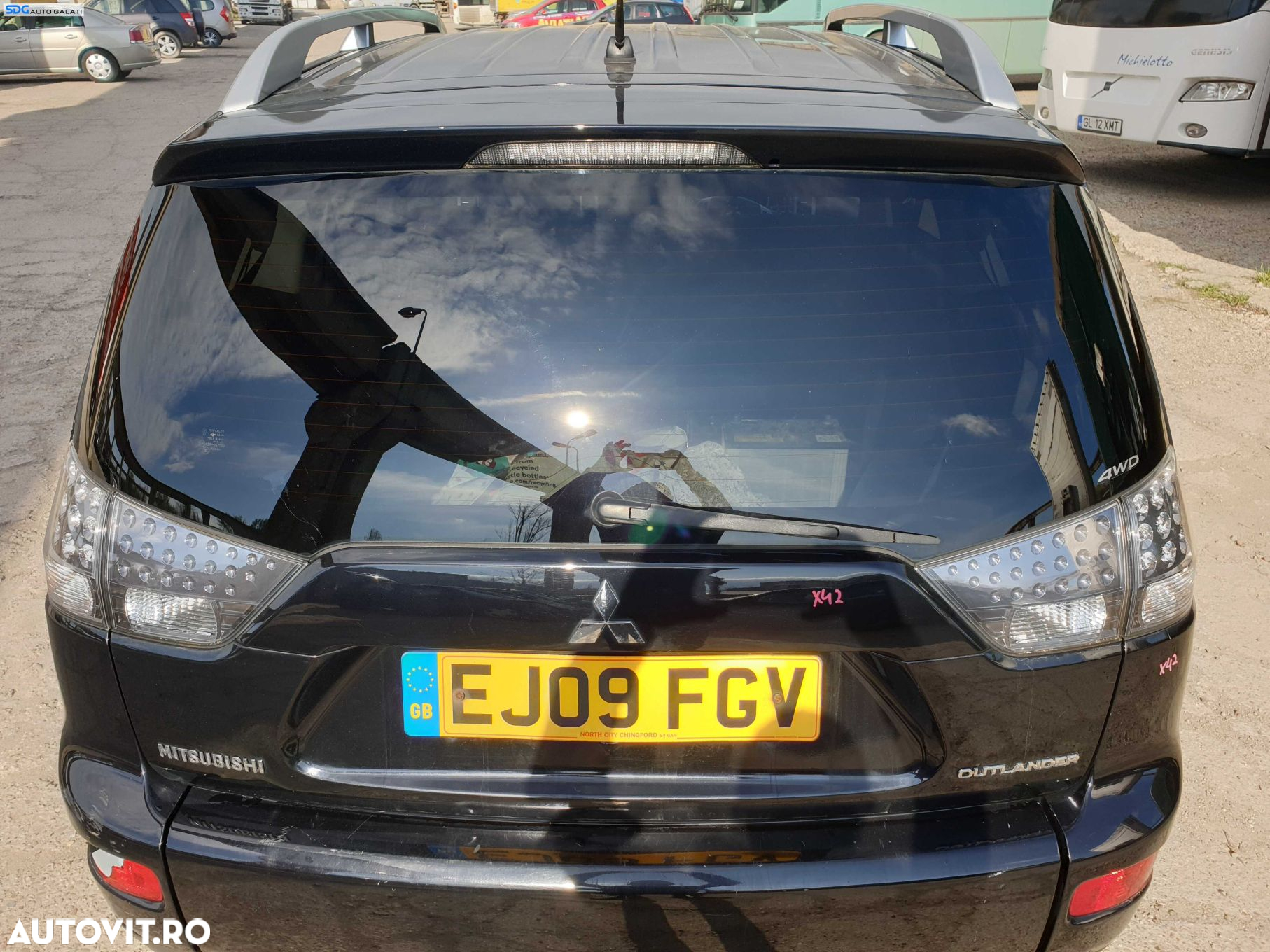 Haion Hayon Capota Portbagaj Dezechipat cu Luneta Geam Sticla Mitsubishi Outlander 2 2005 - 2012 culoare X42 [K5116] - 2