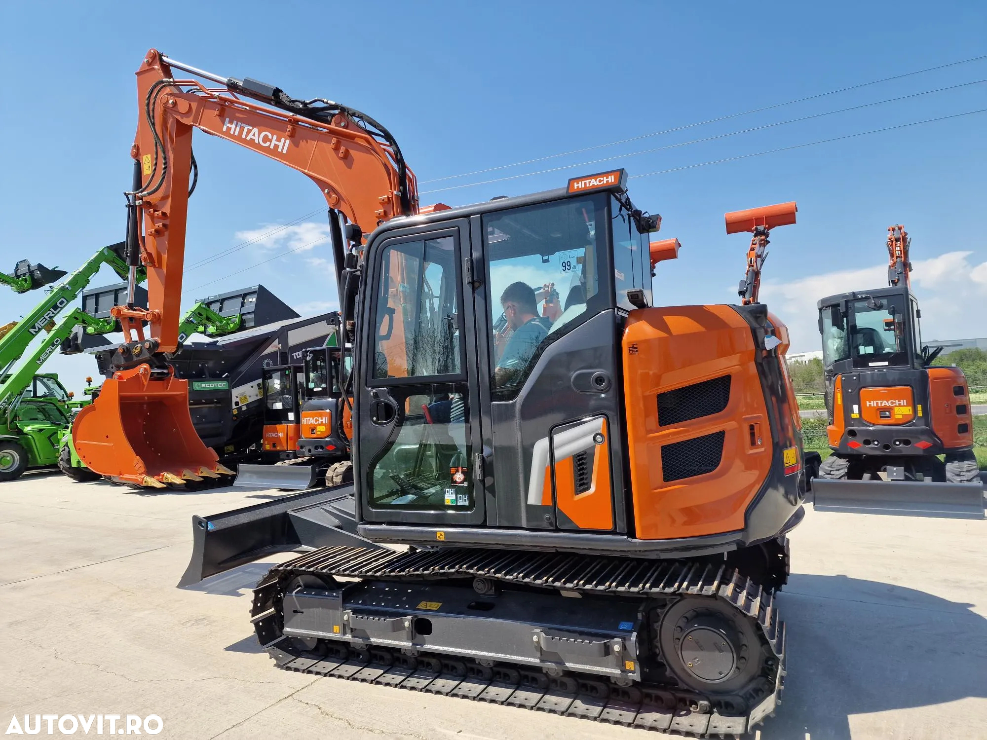 Hitachi ZX95, 9,2 tone, LAMA, Cupla rapida+3 CUPE NOI, Aer conditionat, produs in Japonia, Senile metalice, posibilitate leasing, PROMOTIE 92.000EUR+Tva - 3