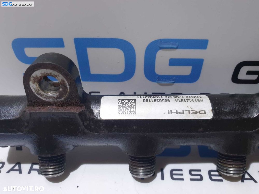 Rampa Injectoare Cu Senzor Senzori Regulator Presiune Peugeot 308 2.0 HDI 2007 - 2015 Cod 9656391180 9658227880 [D0209] - 1