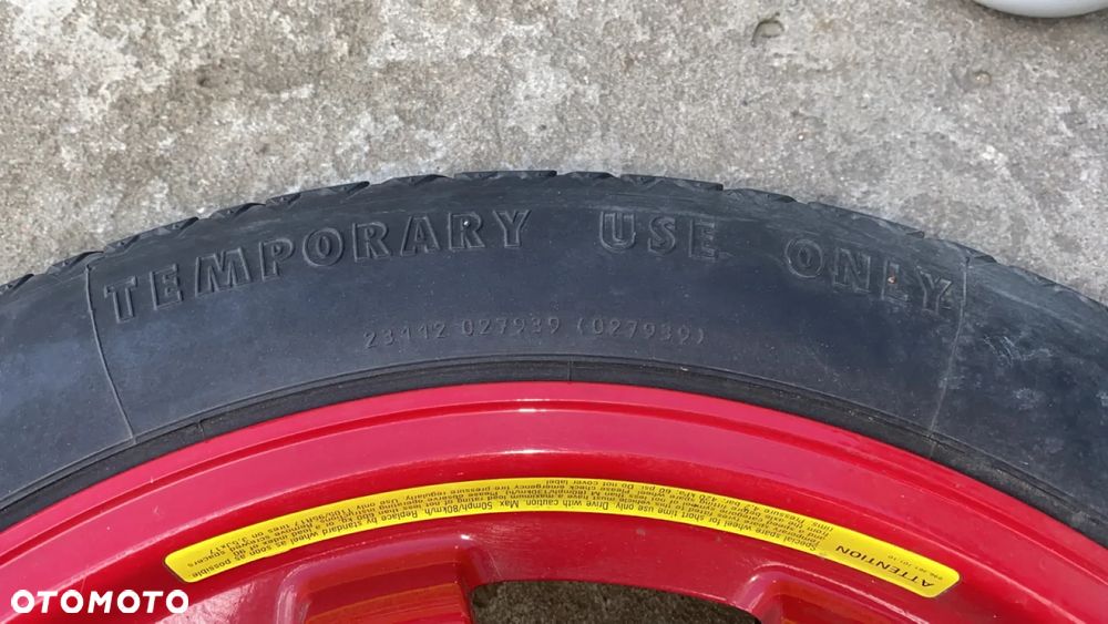 KOŁO DOJAZDOWE ZAPAS 17 105/95 R17 PORSCHE BOXTER 996 - 5