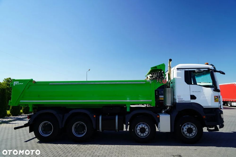 MAN TGS 35.470 / 8x4 / WYWROTKA 2 STRONNA / HYDROKLAPA / HYDROBURTA / BORDMATIK / OPONY 100% / NAVI RIO / EURO 6 - 22