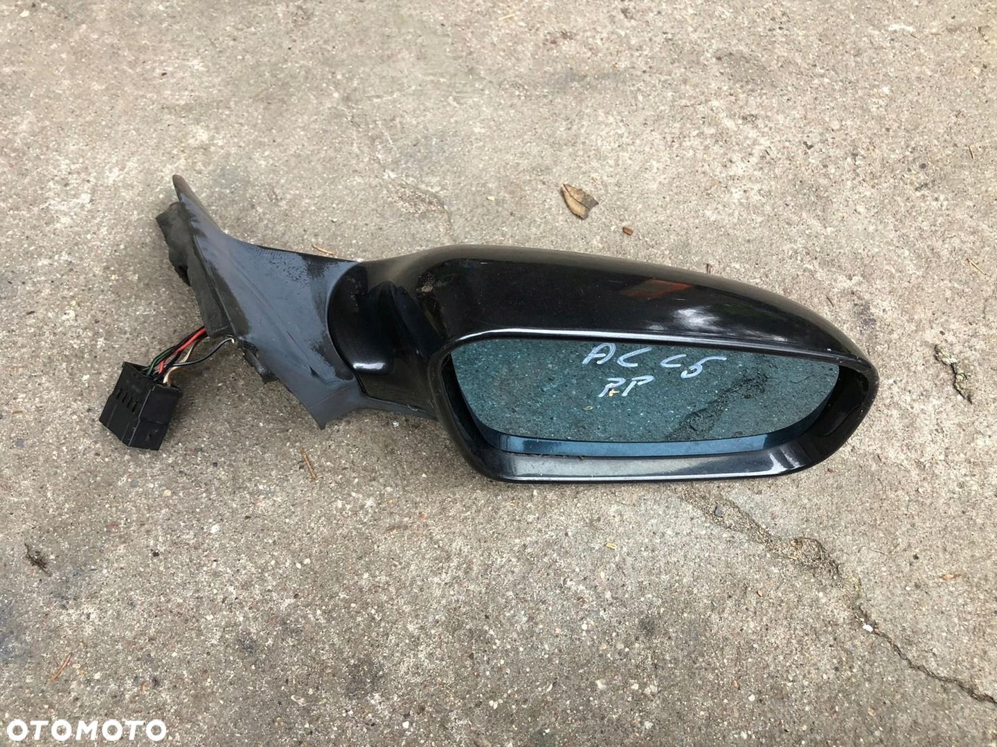 AUDI A6 C5 LUSTERKO PRAWE SZEROKIE LIFT CZARNE FOTOCHROM 7 PIN - 1